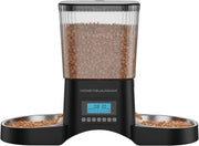 Automatic Cat Feeder for 2 Cats 3.5L Timed Food Dispenser Dual Bowl