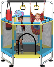 60in Kids Trampoline Safety Enclosure Indoor Outdoor Adjustable Bar
