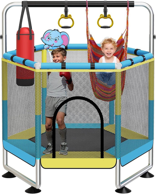 60in Kids Trampoline Safety Enclosure Indoor Outdoor Adjustable Bar