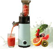 Compact Cold Press Juicer Slow Masticating High Yield Easy Clean
