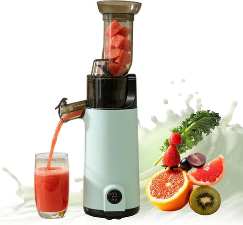 Compact Cold Press Juicer Slow Masticating High Yield Easy Clean