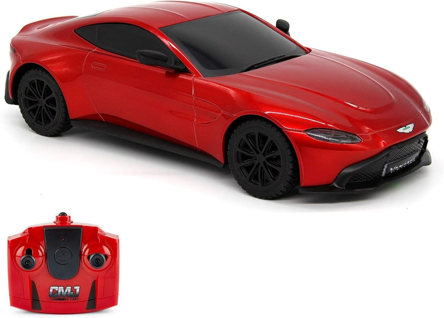 1:24 Scale Red Sports RC Car, Remote Control Toy Vehicle for Kids & Adults