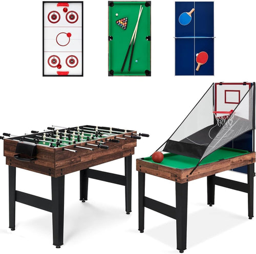 4ft Multi Game Table Kids Pool Foosball Table Tennis Hockey Set