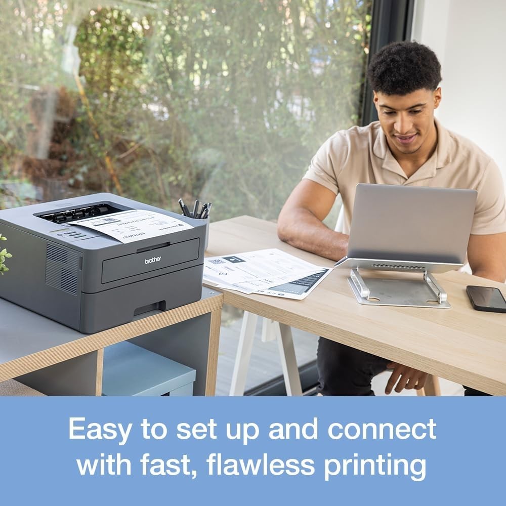 Mono Wireless A4 Laser Printer | Fast 32ppm | Auto Duplex | Dark Grey