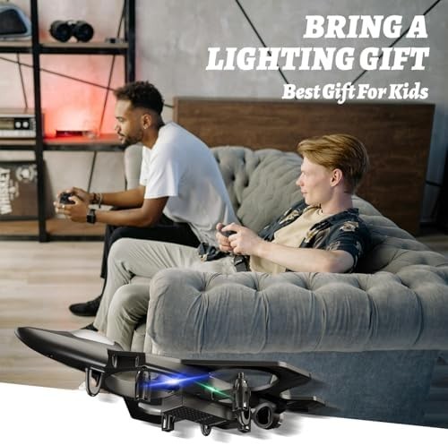 Remote Control Airplane for Kids Adults, Easy Fly RC Plane Jet with LED Lights