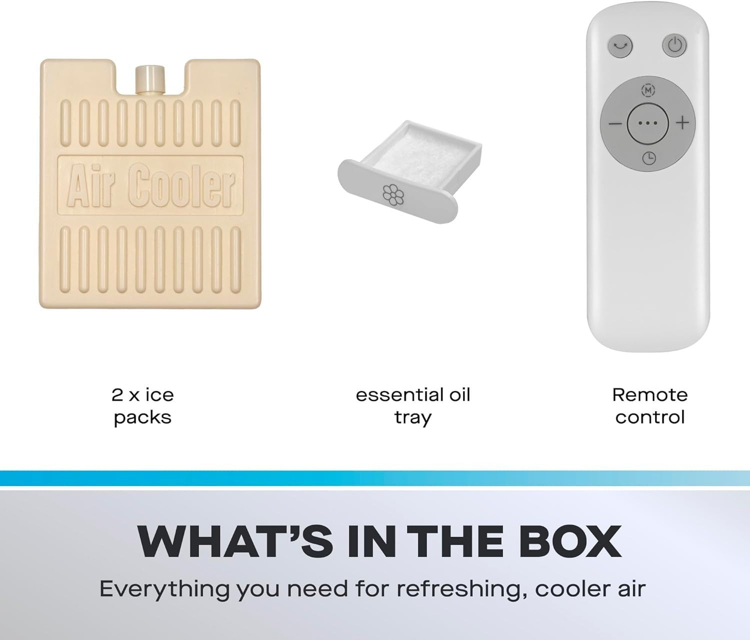 3-in-1 Tower Air Cooler – 4L Water Tank Purifier Fan White with Timer & Remote
