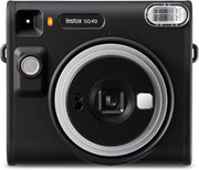 Square Instant Camera Selfie Mirror Auto Exposure Black Camera