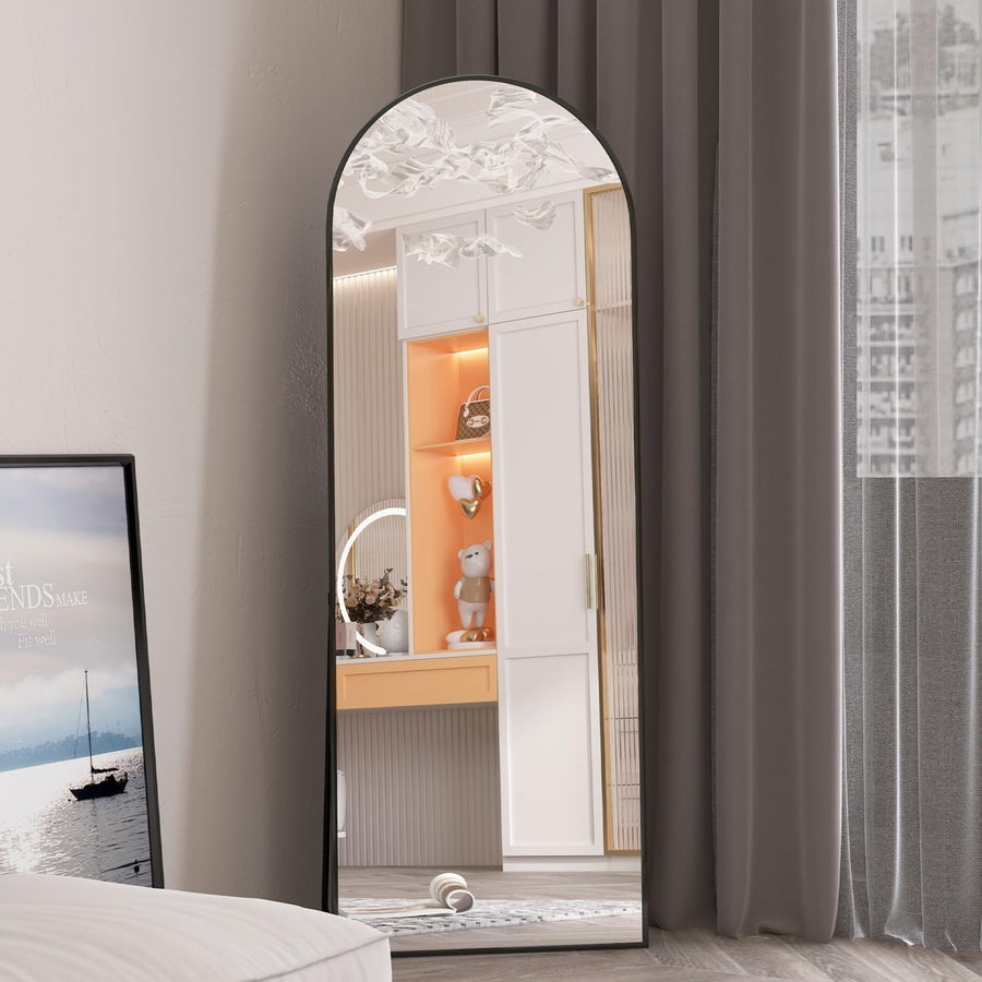 Arched Full Length Mirror 162x53cm Floor Wall Standing Dressing RoomArched Full
