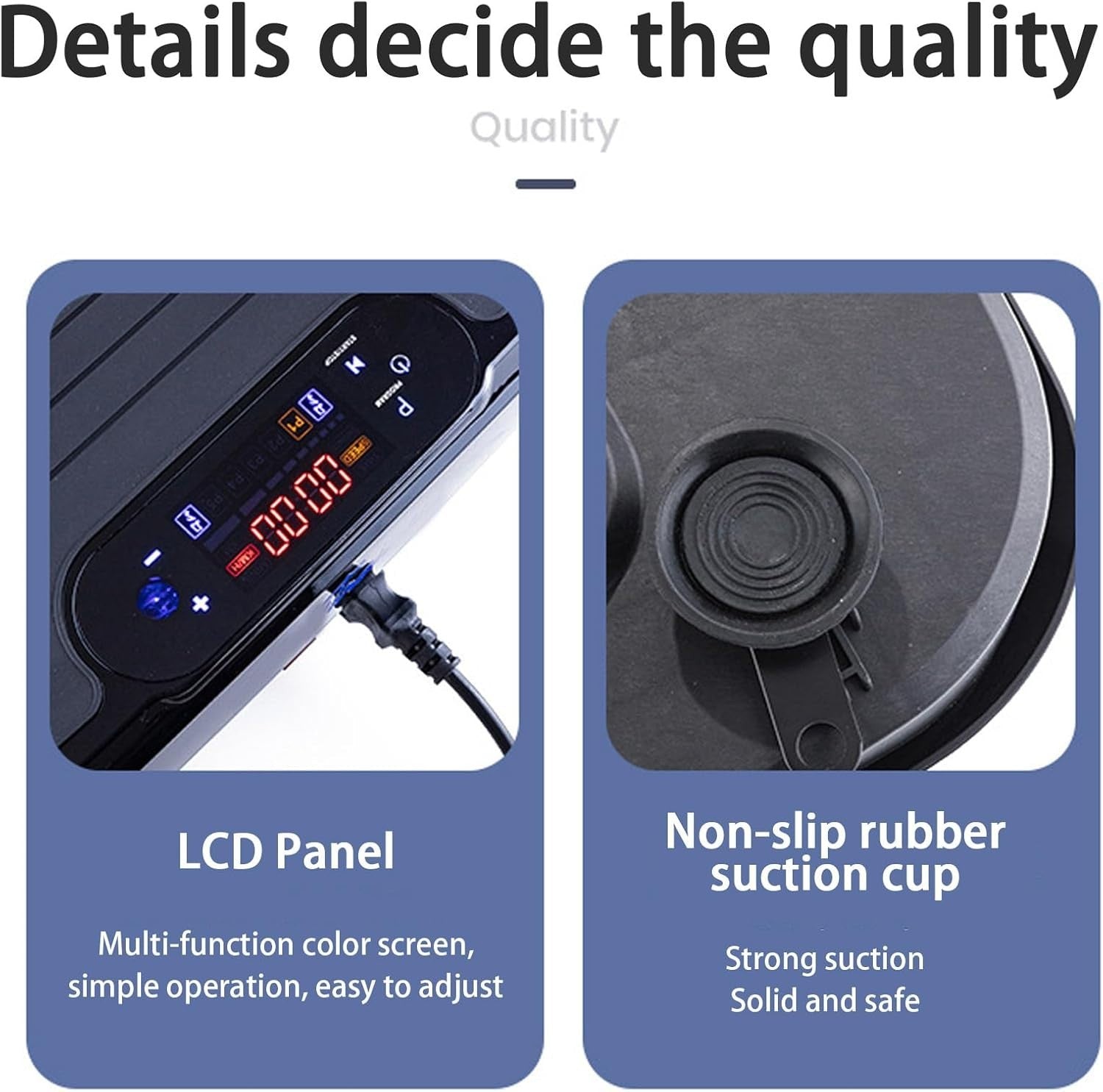 Vibration Plate Exercise Machine Bluetooth Remote Touch Panel 99 Levels