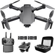Foldable 1080P HD Camera Drone with Optical Flow & 2 Batteries for Adults