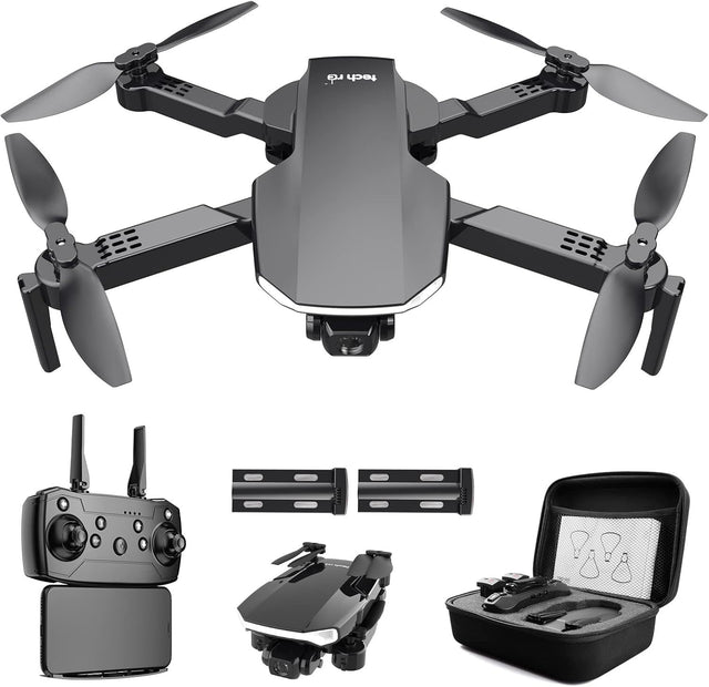 Foldable 1080P HD Camera Drone with Optical Flow & 2 Batteries for Adults