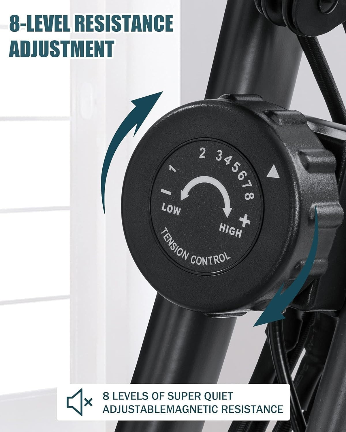 Folding Exercise Bike 3-in-1 Magnetic Recumbent Upright LCD Bands Quiet Home