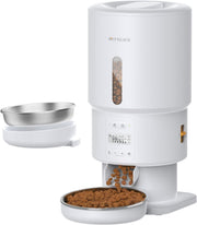 Automatic Cat Feeder 5L Timed Food Dispenser 6 Meals Voice Recorder
