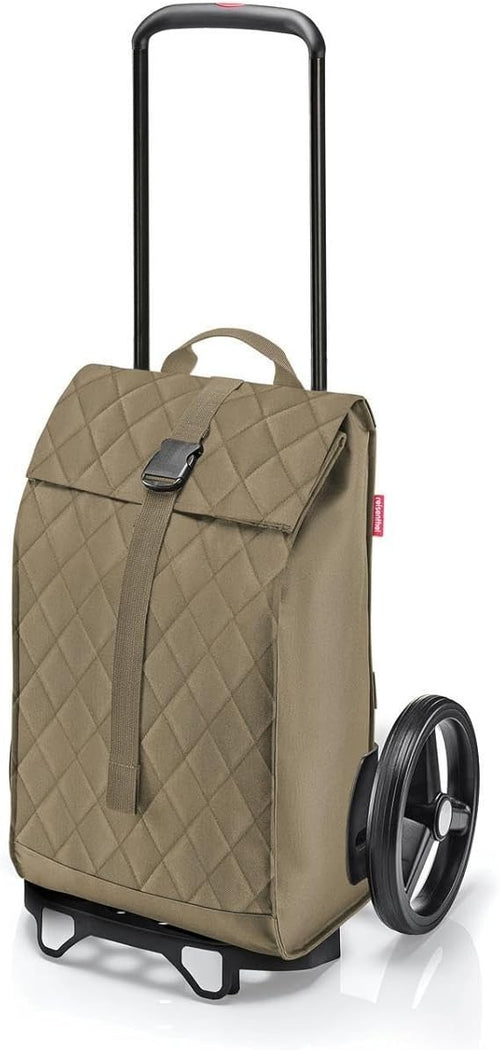 Large Foldable Shopping Trolley Bag with Smooth Wheels & Adjustable Handle