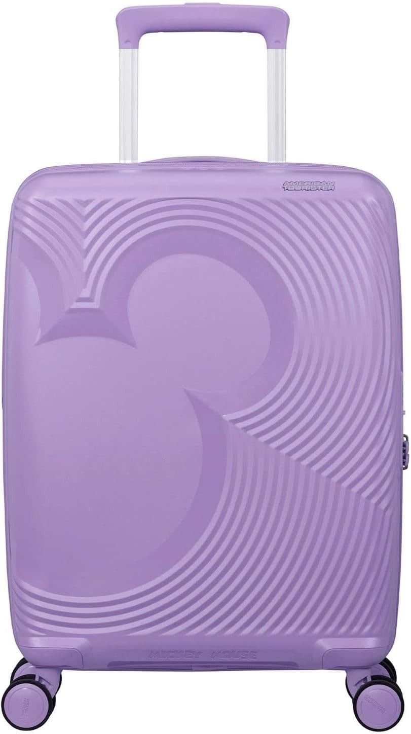 Cabin Hard Shell Suitcase Expandable 55cm TSA Lock Spinner Lilac