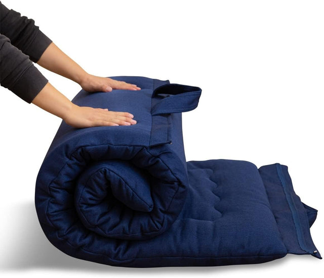 Foldable Futon Mattress Single Waterproof Foam Pad for Indoor Outdoor Use