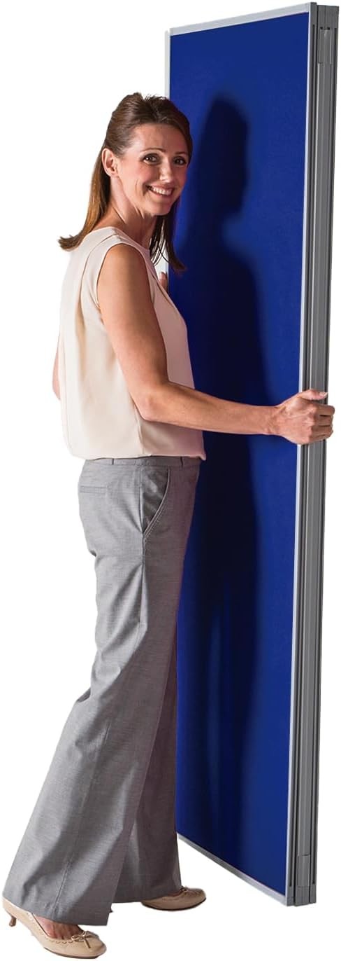 5 Panel Folding Room Divider Partition 1800x3000mm Office School Display Screen