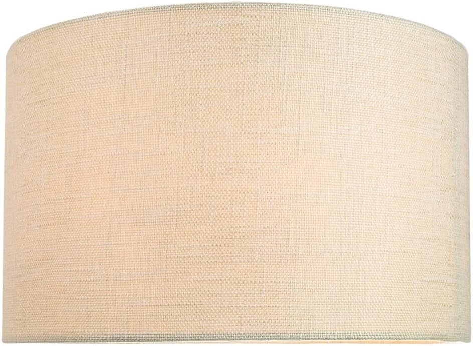 Cream Linen Drum Lampshade 35cm Table Floor Pendant Light Shade