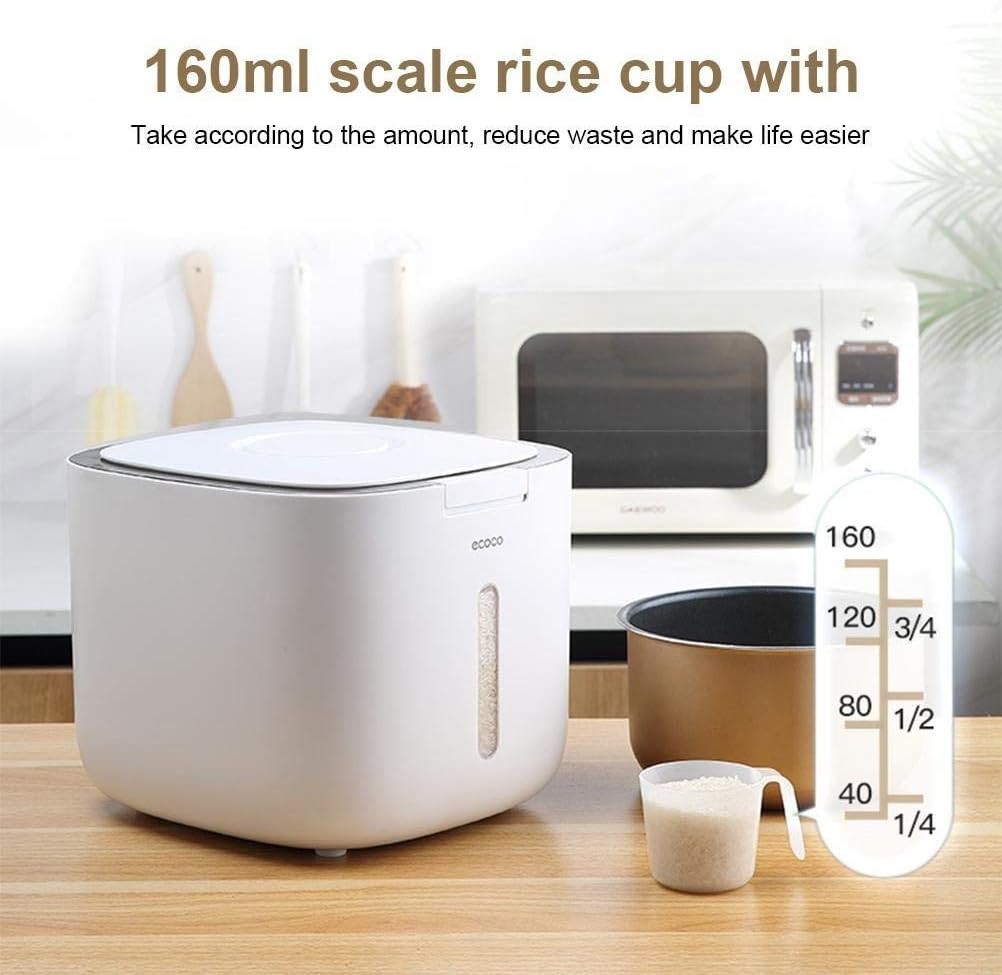 5L Airtight Rice Dispenser BPA Free Grain Storage Box