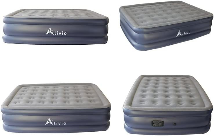 Single Inflatable Air Mattress 192x99x45cm Built-In Pump Soft Top Bed