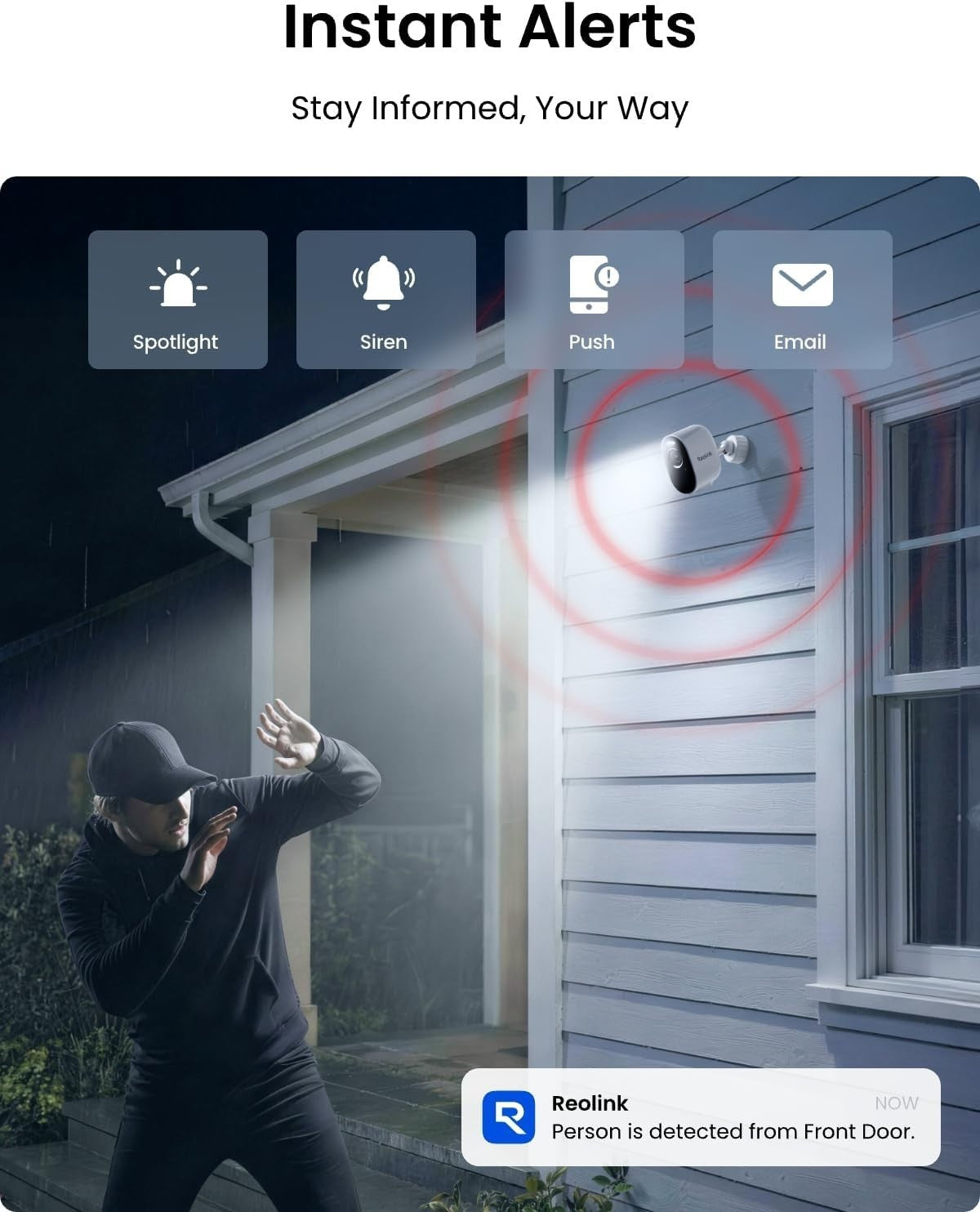 5MP Solar Security Camera Wireless AI Detection WiFi6 IP67 CCTV