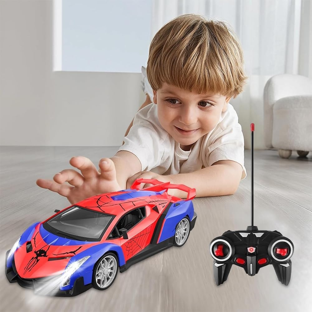 Spider RC Car 1:18 for Kids – Driftable Remote Control Car with Lights