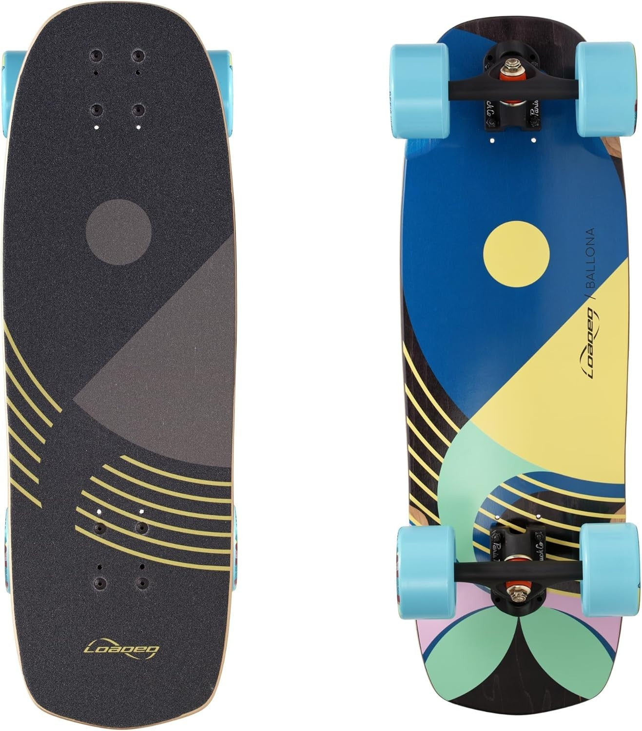 Mini Cruiser Longboard 27.75" × 9" Maple Wood Rumblebee Complete