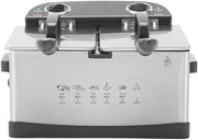 Twin Electric Deep Fat Fryer Dual Zone 3L 2000W Commercial Grade
