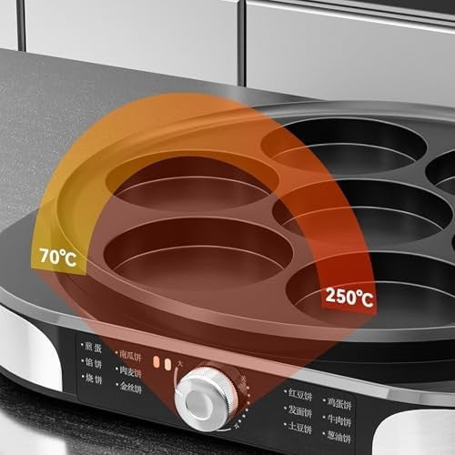 40cm Electric Crepe & Pancake Maker 2200W Non-Stick Griddle | Adjustable Heat