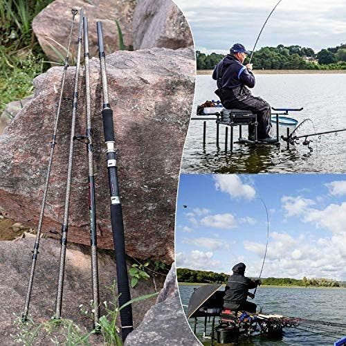 Portable 4-Piece High Carbon Carp Fishing Rod for Travel Freshwater & Saltwater