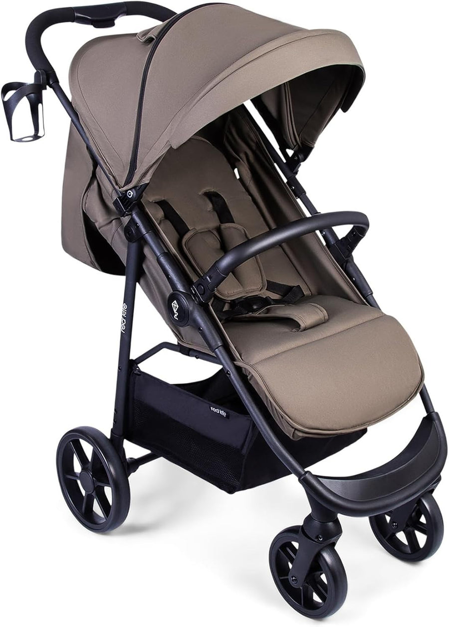 Red Kite Push Me Urbana Stroller Khaki Jogging Pram for Newborns