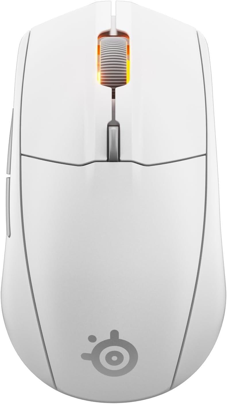 Wireless Gaming Mouse 18000 DPI Bluetooth 2.4GHz 60M Click White