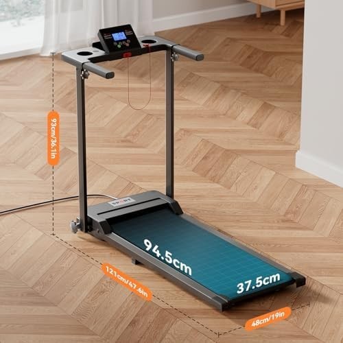 Foldable Walking Treadmill 2HP LED Display Home Office Jogging Pad