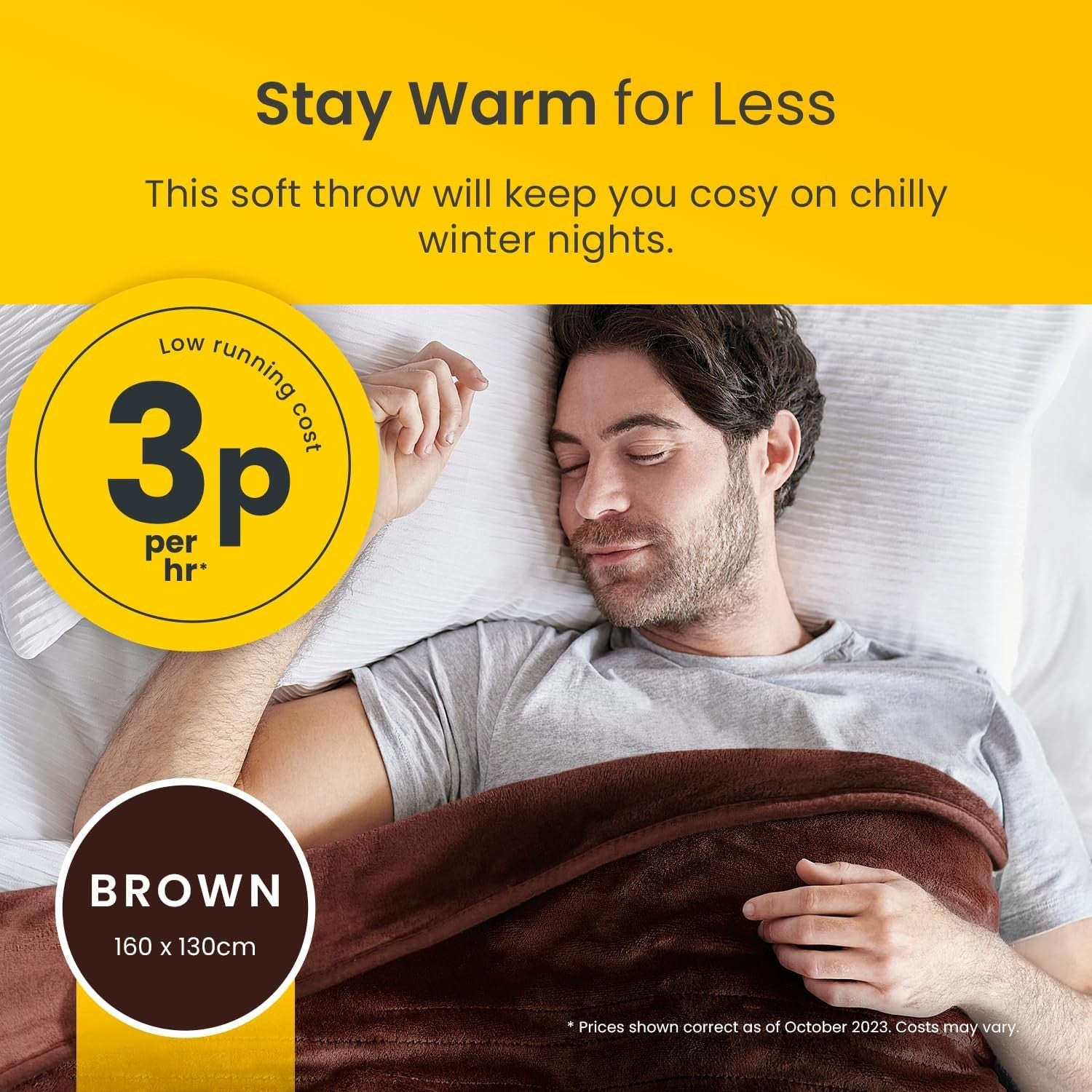 Electric Heated Throw Blanket Extra Large 10 Heat Settings Timer Washable