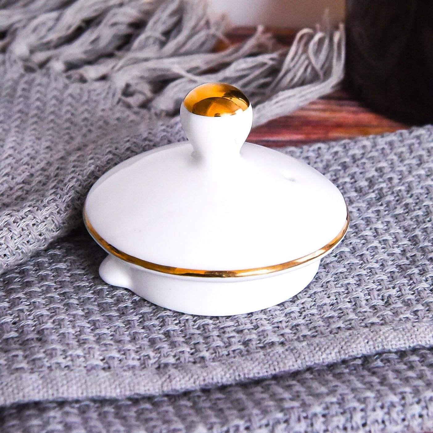 Tea For One Set Teapot Cup Saucer White Ceramic Gift Set 350ml