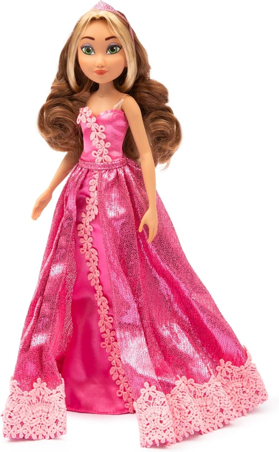 Fairy Princess Doll Pink Ball Gown Tiara Articulated Collectible