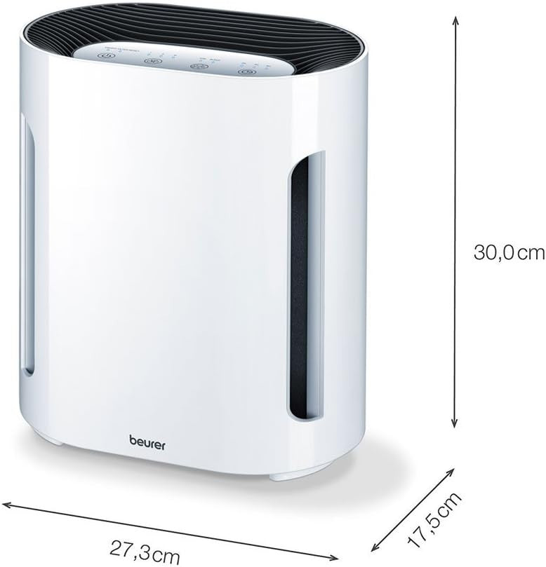 HEPA Air Purifier Ionic Quiet Night Mode Timer Small Room 15m²