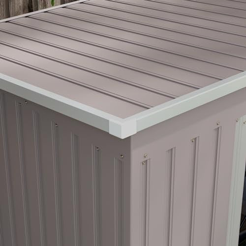 Metal Garden Storage Shed 7x4ft Waterproof Outdoor Tool Shed with Foundation