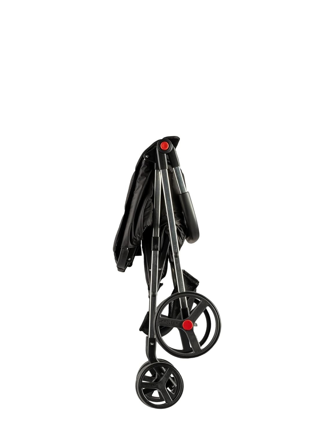 4 Wheel Foldable Shopping Trolley Large Capacity Ergonomic Design Black