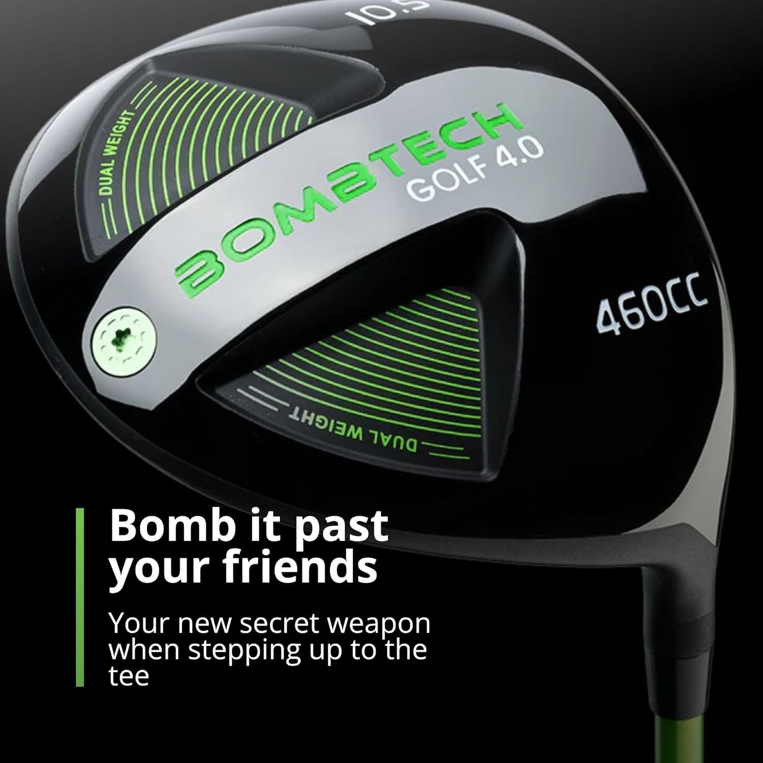 Mens Right Hand Driver & 3 Wood Set 10.5° Stiff Graphite Max Forgiveness