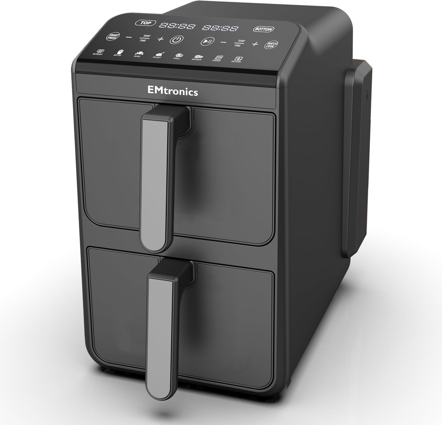 Dual Zone 10L Stack Air Fryer 2460W Family XXL Touch Presets Black