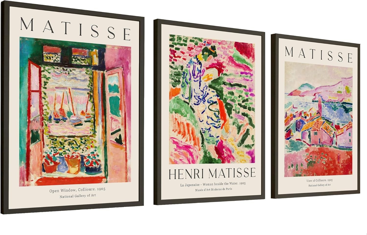 Matisse Inspired Art Prints Set of 3 A2 42x59.4cm
