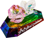 Crystal Rose Gift “To My Special Grandma” – Multicolour Glass Keepsake Ornament