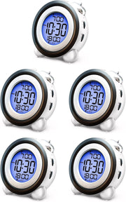 Loud Digital Alarm Clock Dual Alarm Blue Backlight Heavy Sleepers Large Display