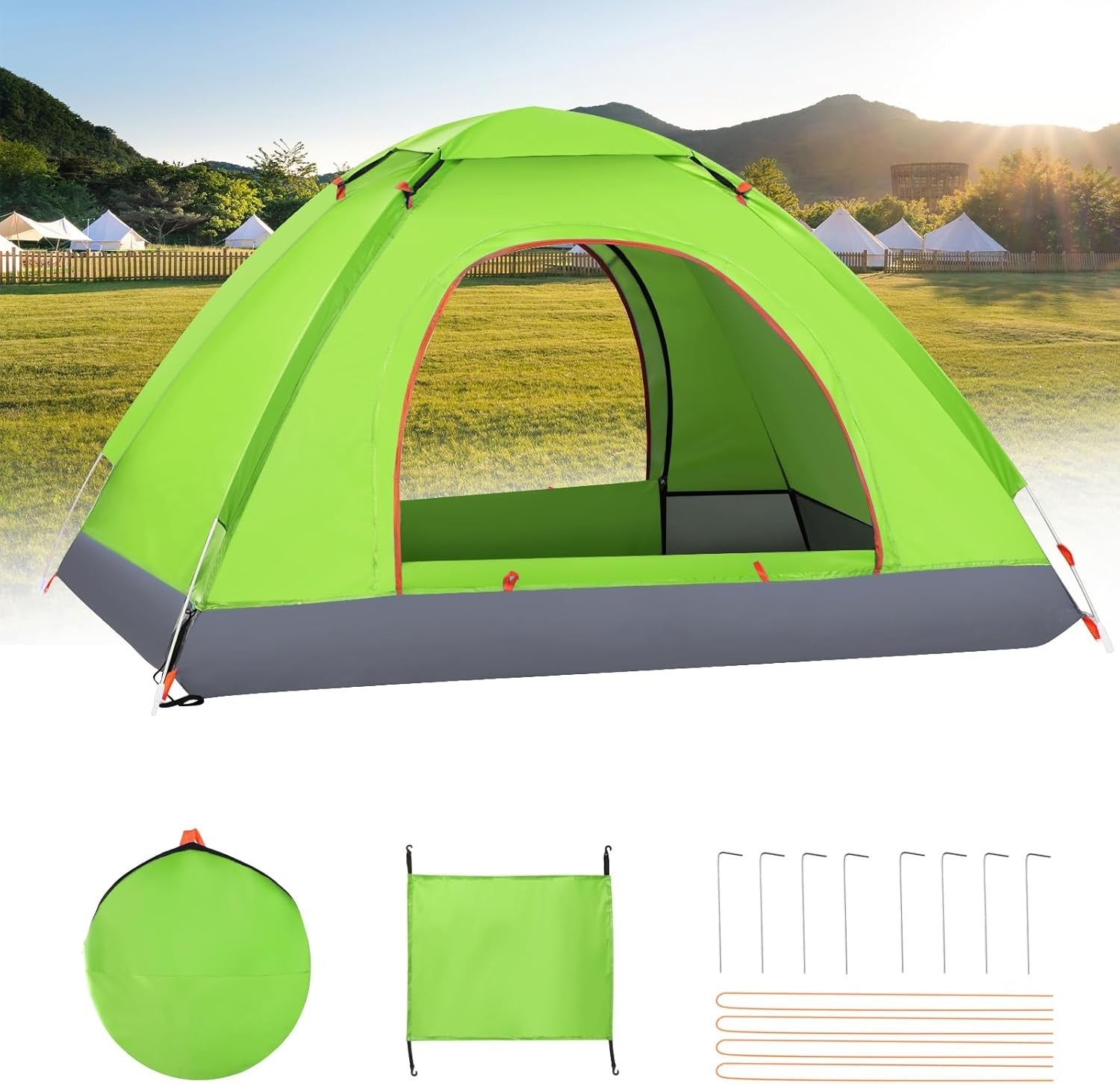 2-3 Man Automatic Pop Camping Tent Waterproof