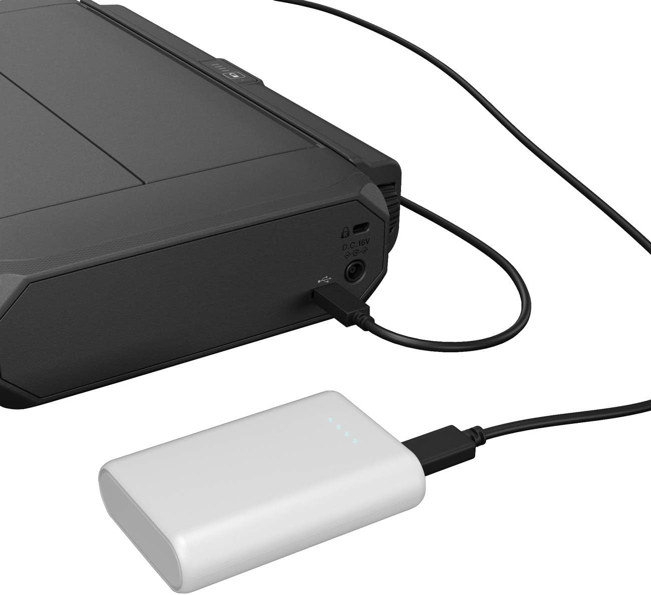 Portable Wireless Inkjet Printer with Battery Colour Printing Black