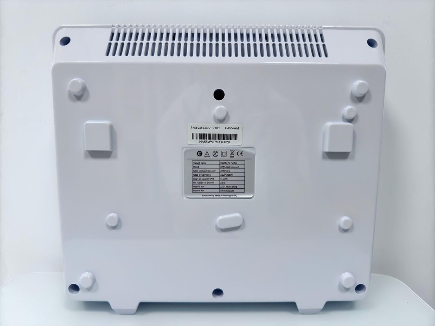 Compact HEPA Air Purifier Wall Mount PM2.5 Virus Odor 5min Clean