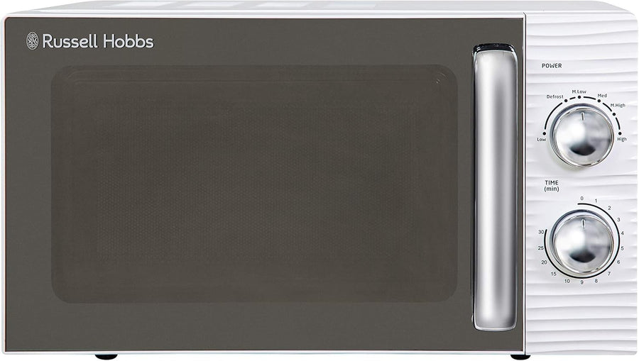 White 17L Manual Microwave Compact 700W Everyday Cooking