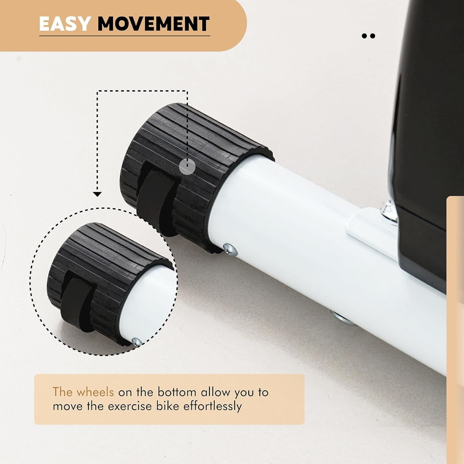 Foldable Magnetic Exercise Bike Quiet 8-Level Resistance LCD Pulse White