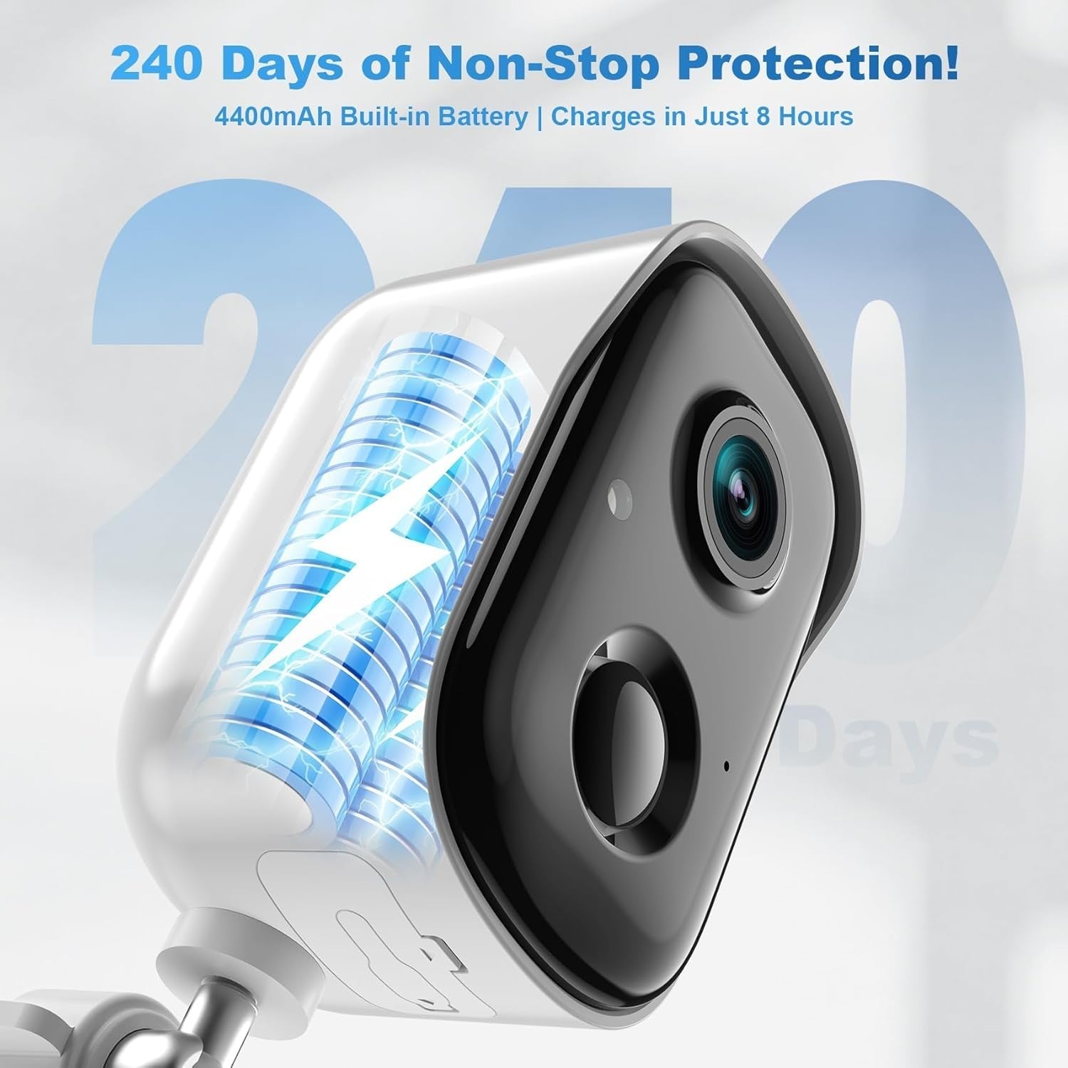 2 Pack 2K Wireless Security Cameras Outdoor Battery WiFi AI CCTV